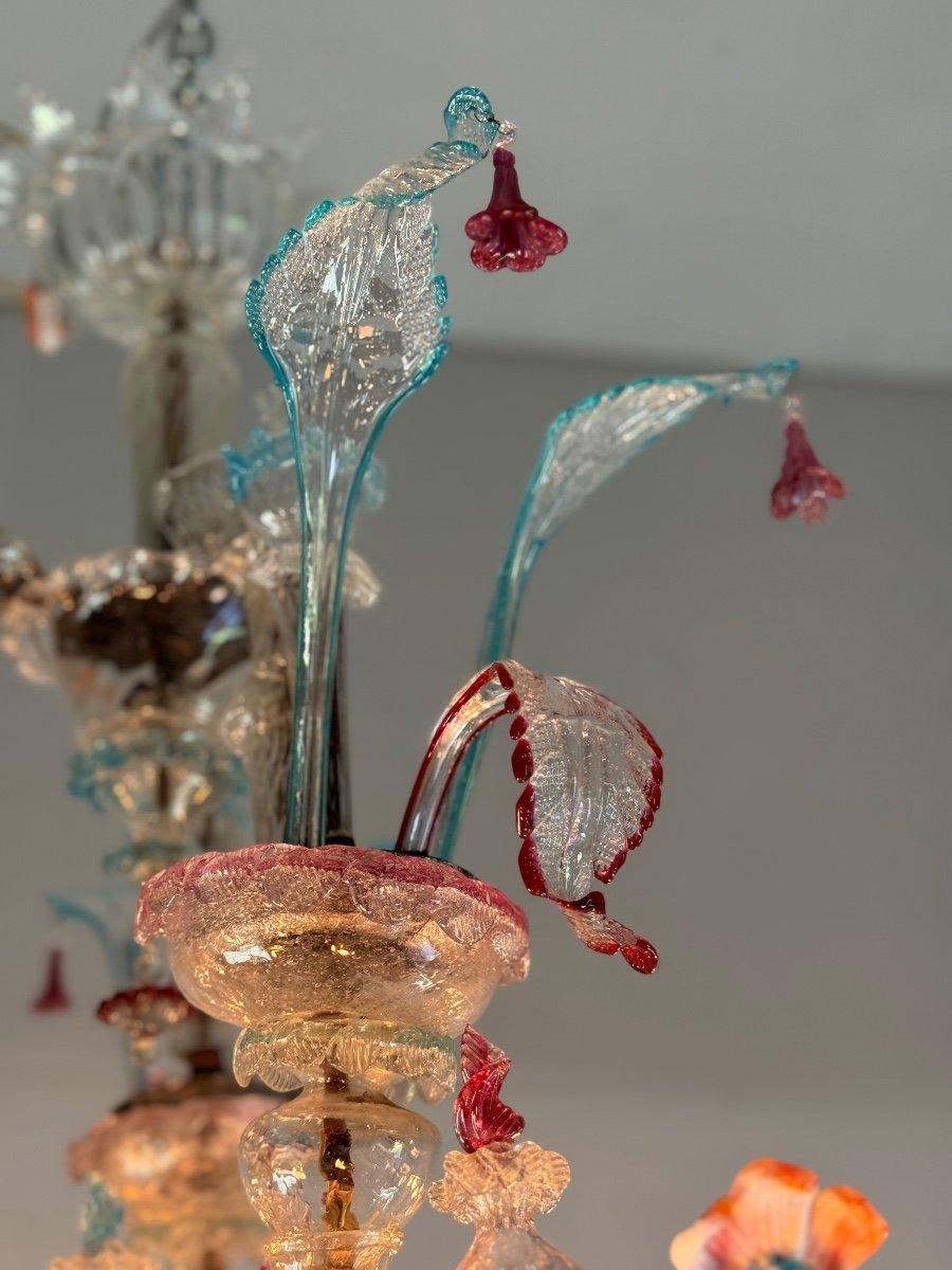 Lustre vénitien Rezzonico en verre de Murano multicolore Bon état - En vente à Honnelles, WHT