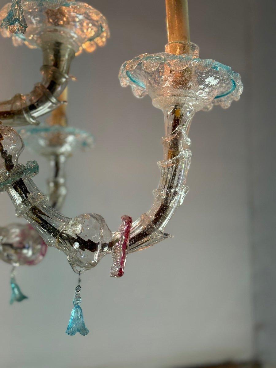 Venetian Rezzonico Chandelier In Multicolored Murano Glass For Sale 1