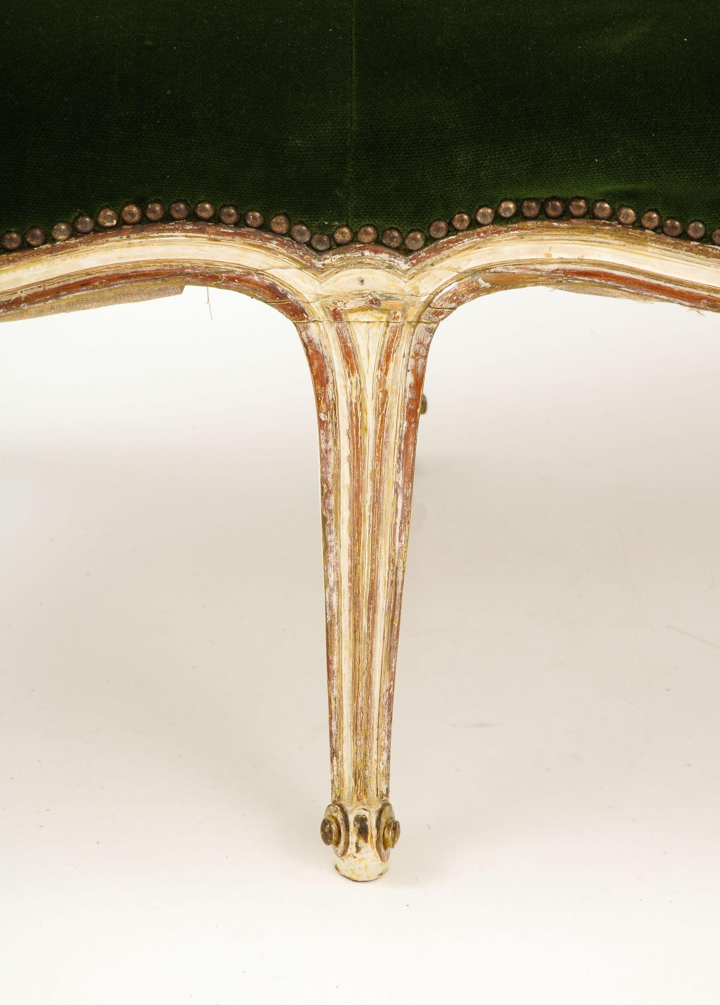 Divano rococò veneziano in gesso e argento dorato in vendita 6