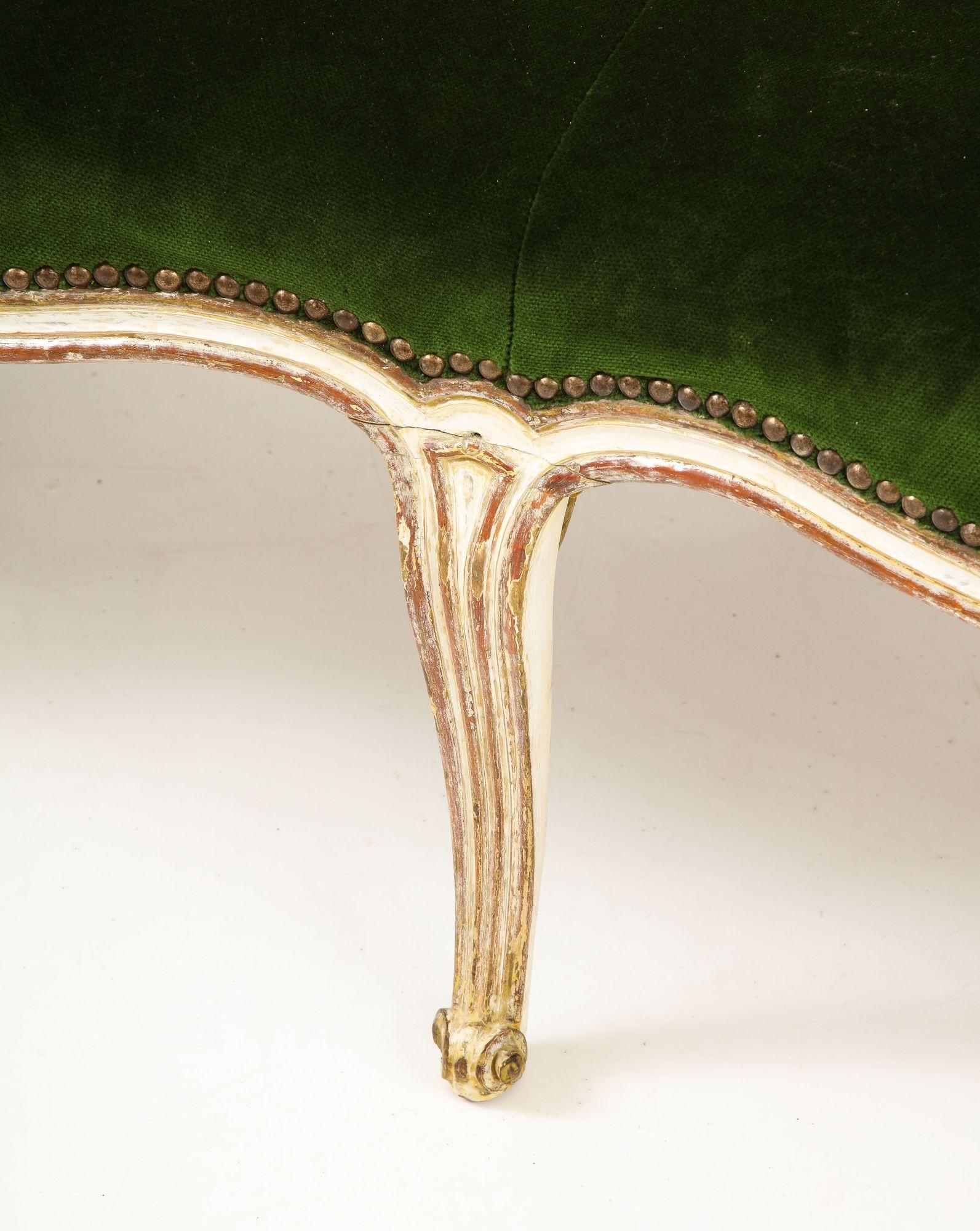 Divano rococò veneziano in gesso e argento dorato in vendita 9