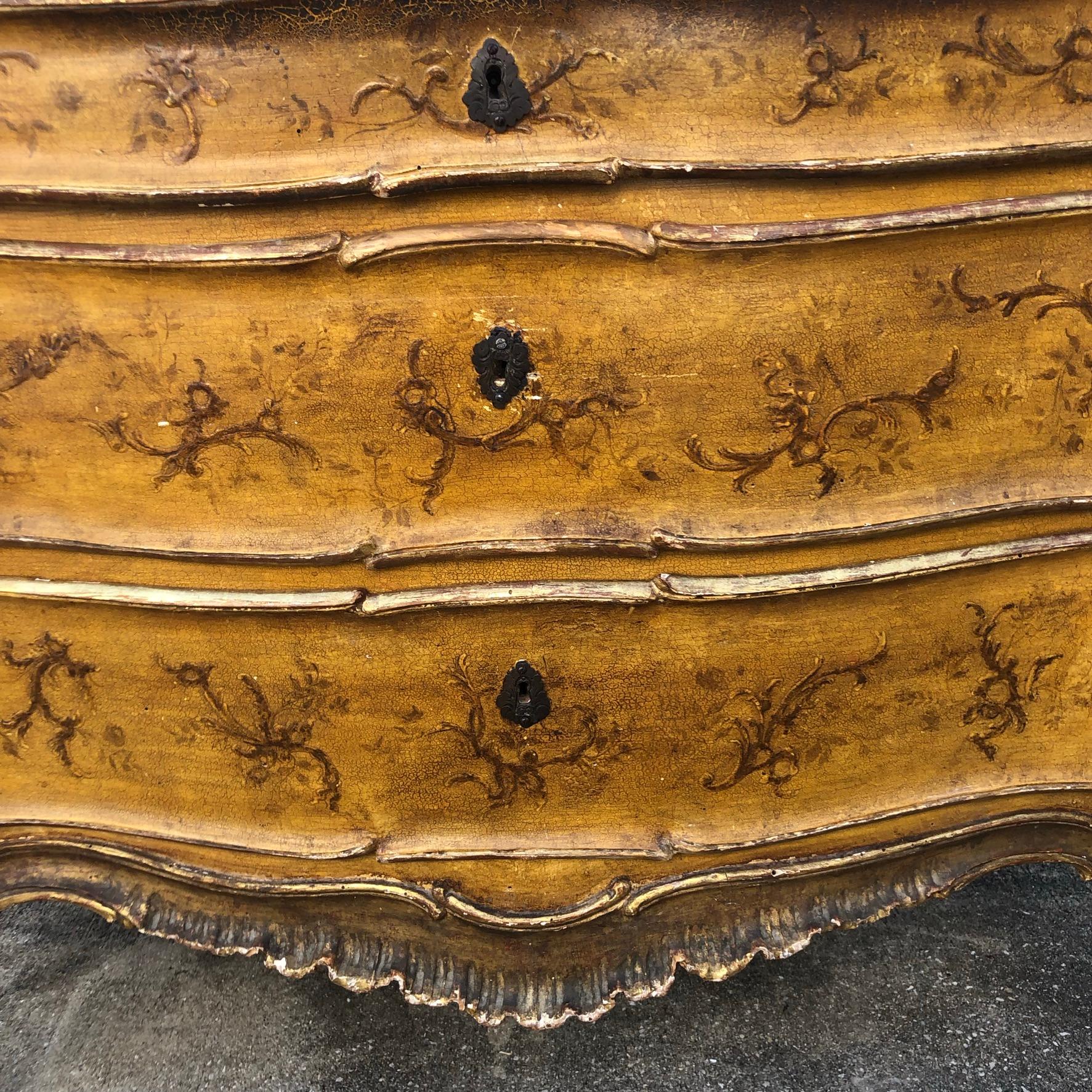 Venetian Rococo Hand Painted Commode 1