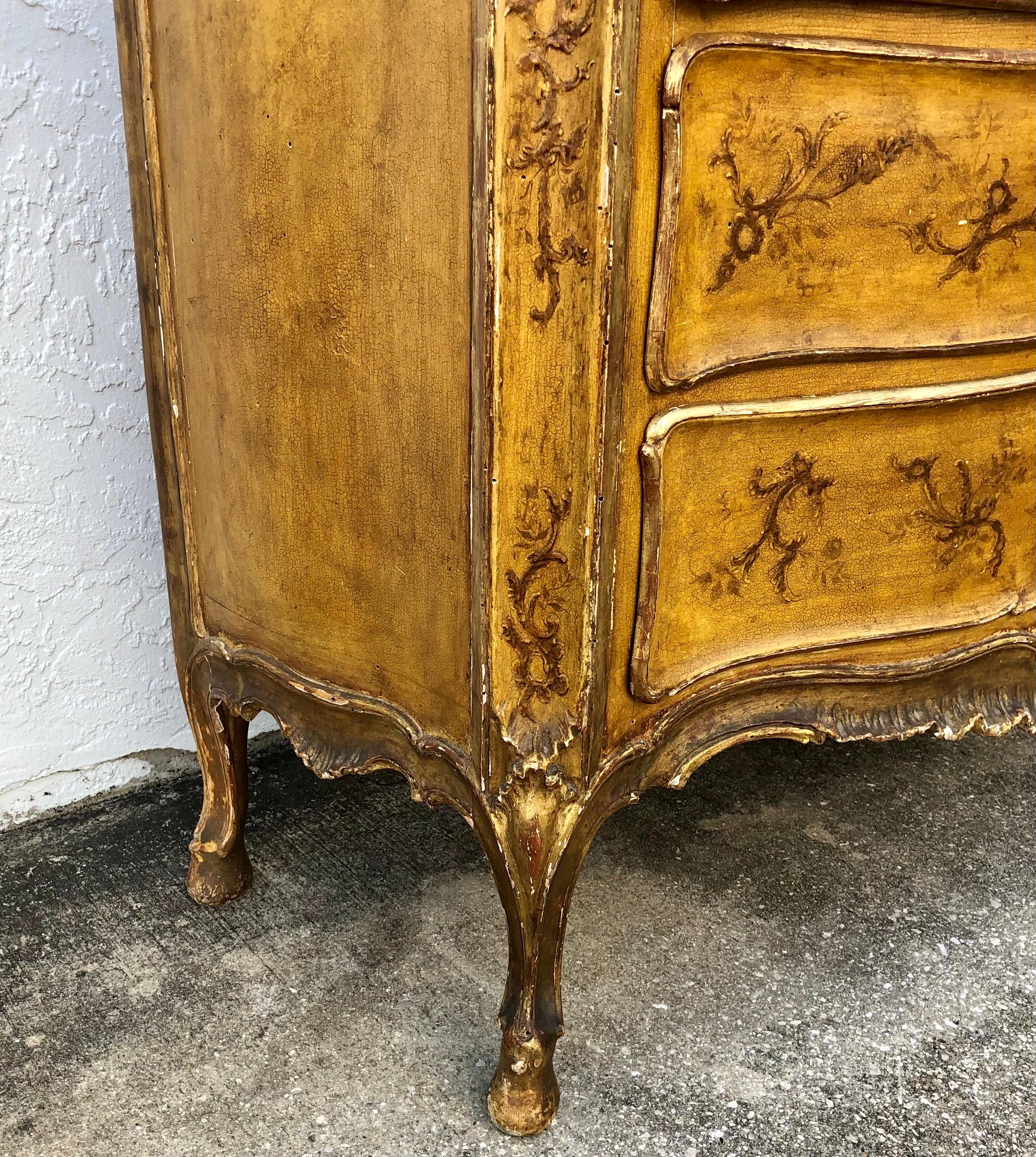 Venetian Rococo Hand Painted Commode 2