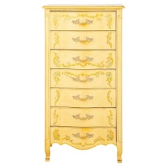 Venetian Rococo Revival Semainier Tall Dresser