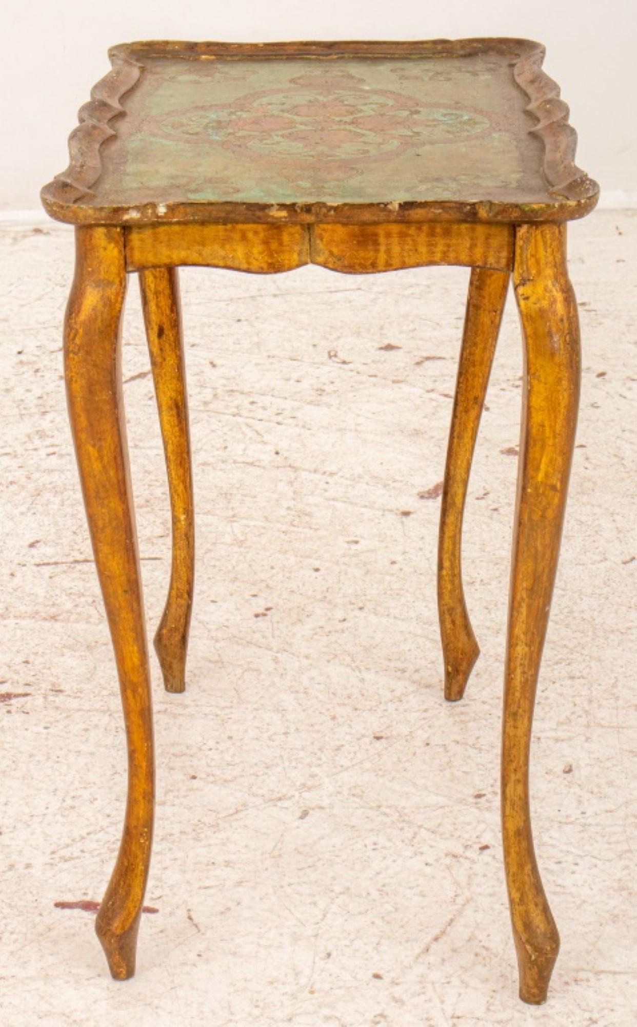 Vergoldeter und bemalter Tisch im venezianischen Rokoko-Stil Parcel im Zustand „Gut“ im Angebot in New York, NY