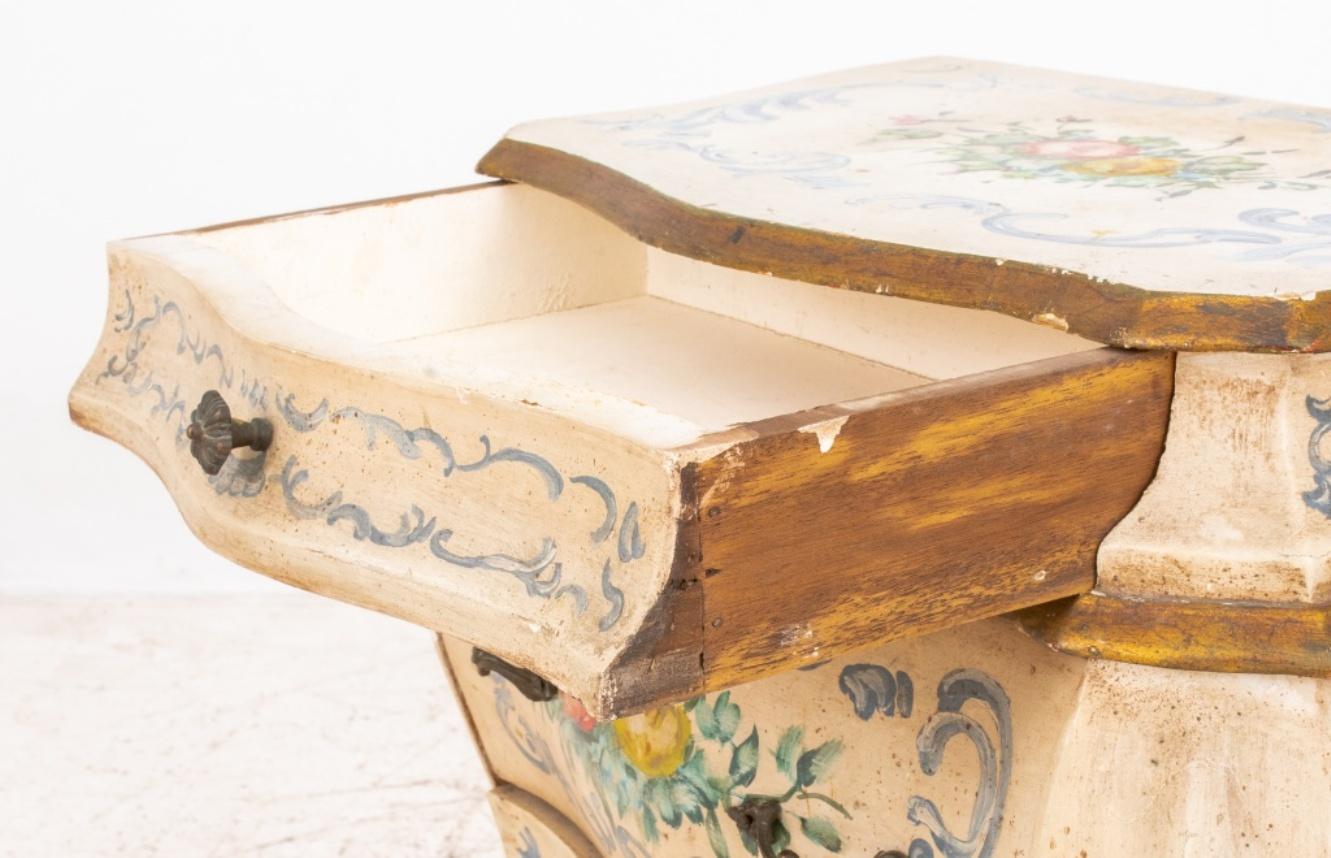 Venetian Rococo Style Small Painted Commodes, Pair 2