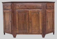 Venetian Rustic Fruitwood Cabinet, Italy, Late 19th Century