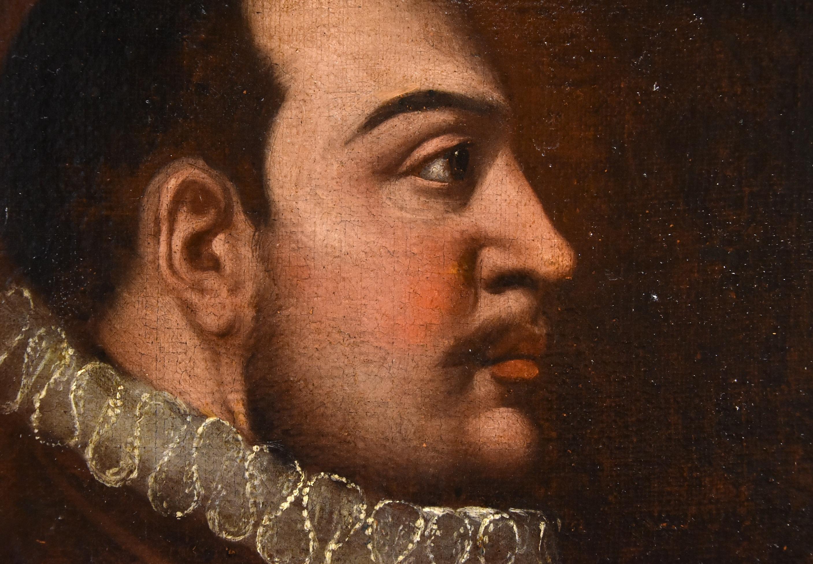 Portrait Chevalier Venetian School 17th Century Paint Oil on canvas Old master en vente 9