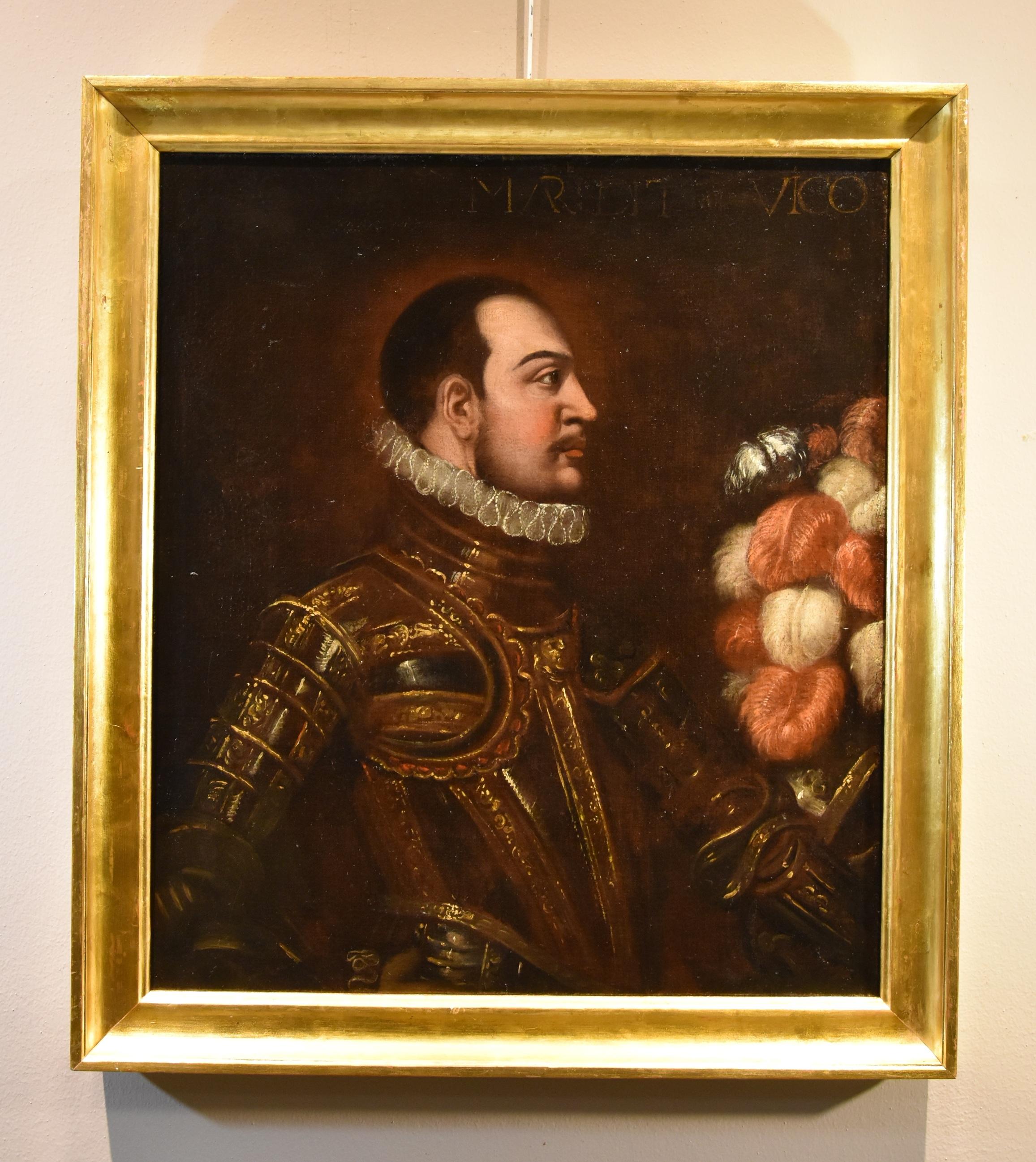 Portrait Chevalier Venetian School 17th Century Paint Oil on canvas Old master en vente 1