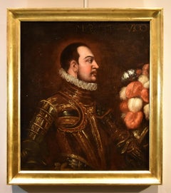 Antique Portrait Knight Venetian School 17th Century Paint Oil on canvas Old master