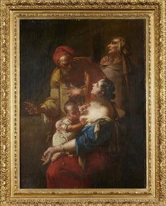 Venetian School "Hagar and Ishmael pursued by Abraham" 18th Century