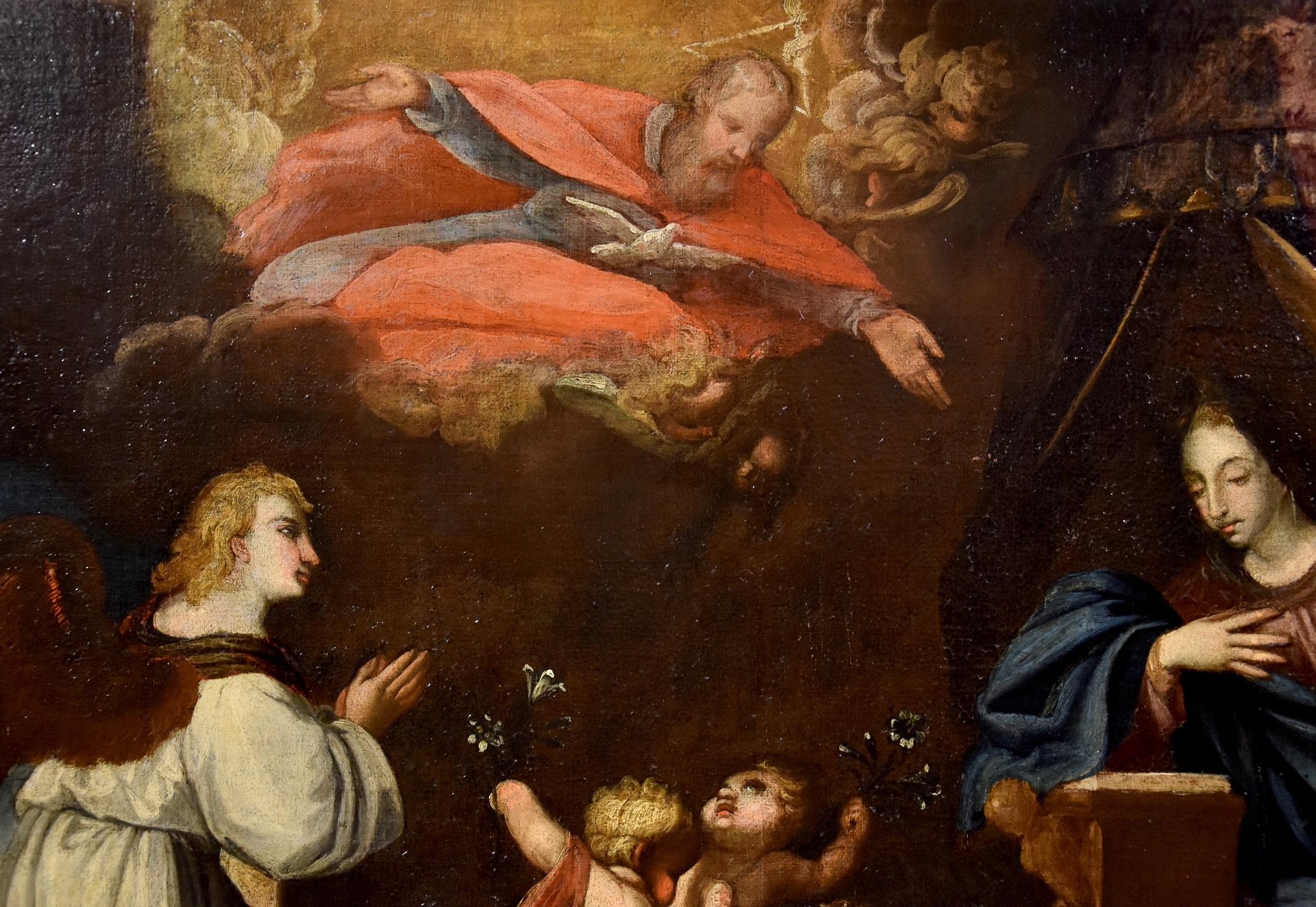 Annunciation Venetian 17th Century Paint Oil on canvas Old master Religious Art 3