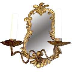 Venetian Sconces with Mirrored Backplate