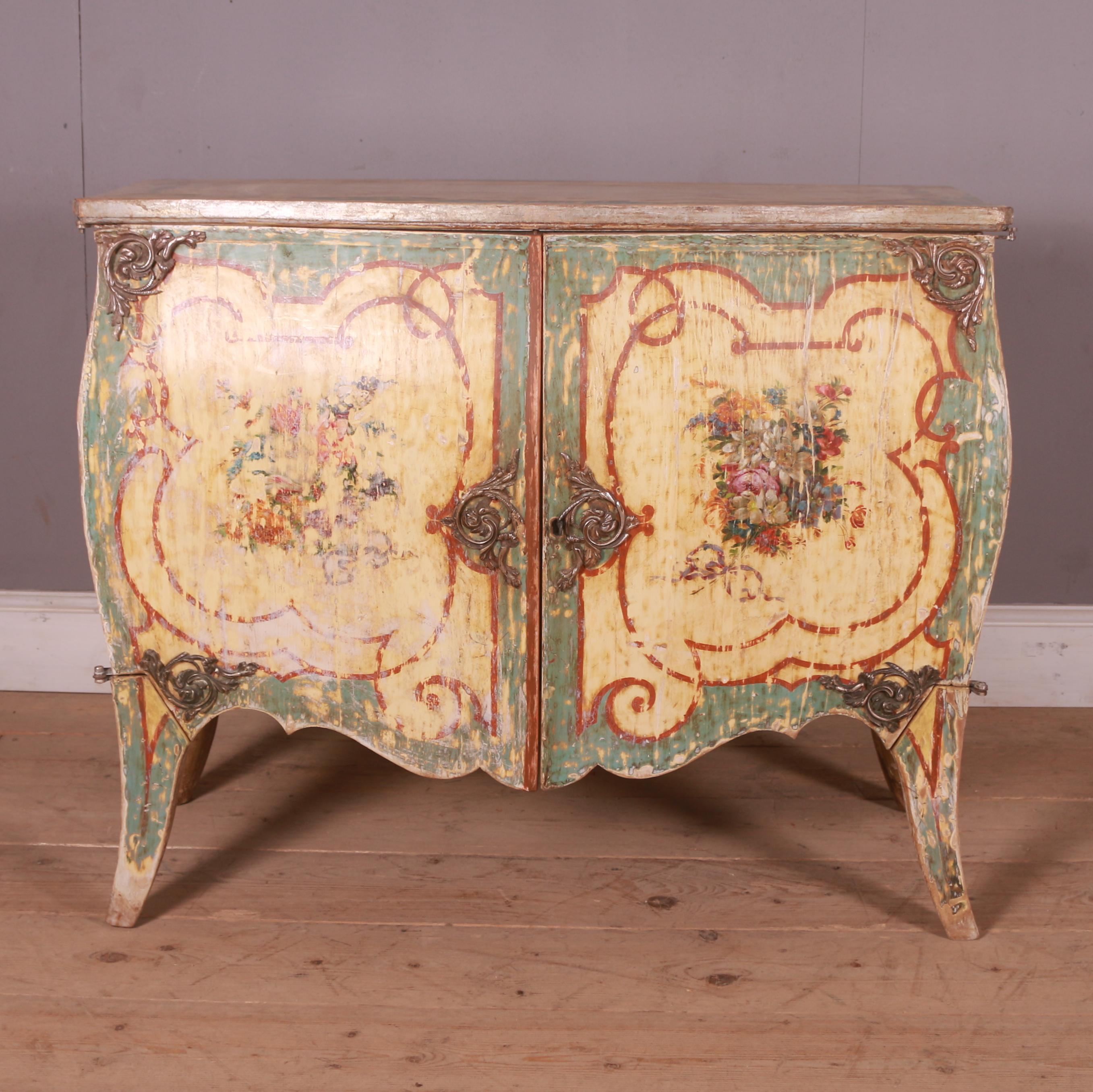 Pretty 19th C Venetian serpentine 2 door painted pine buffet. 1880.

Reference: 7502

Dimensions
42.5 inches (108 cms) Wide
21.5 inches (55 cms) Deep
34.5 inches (88 cms) High.