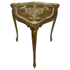 Venetian side table  Florentine painting  Italy around 1930