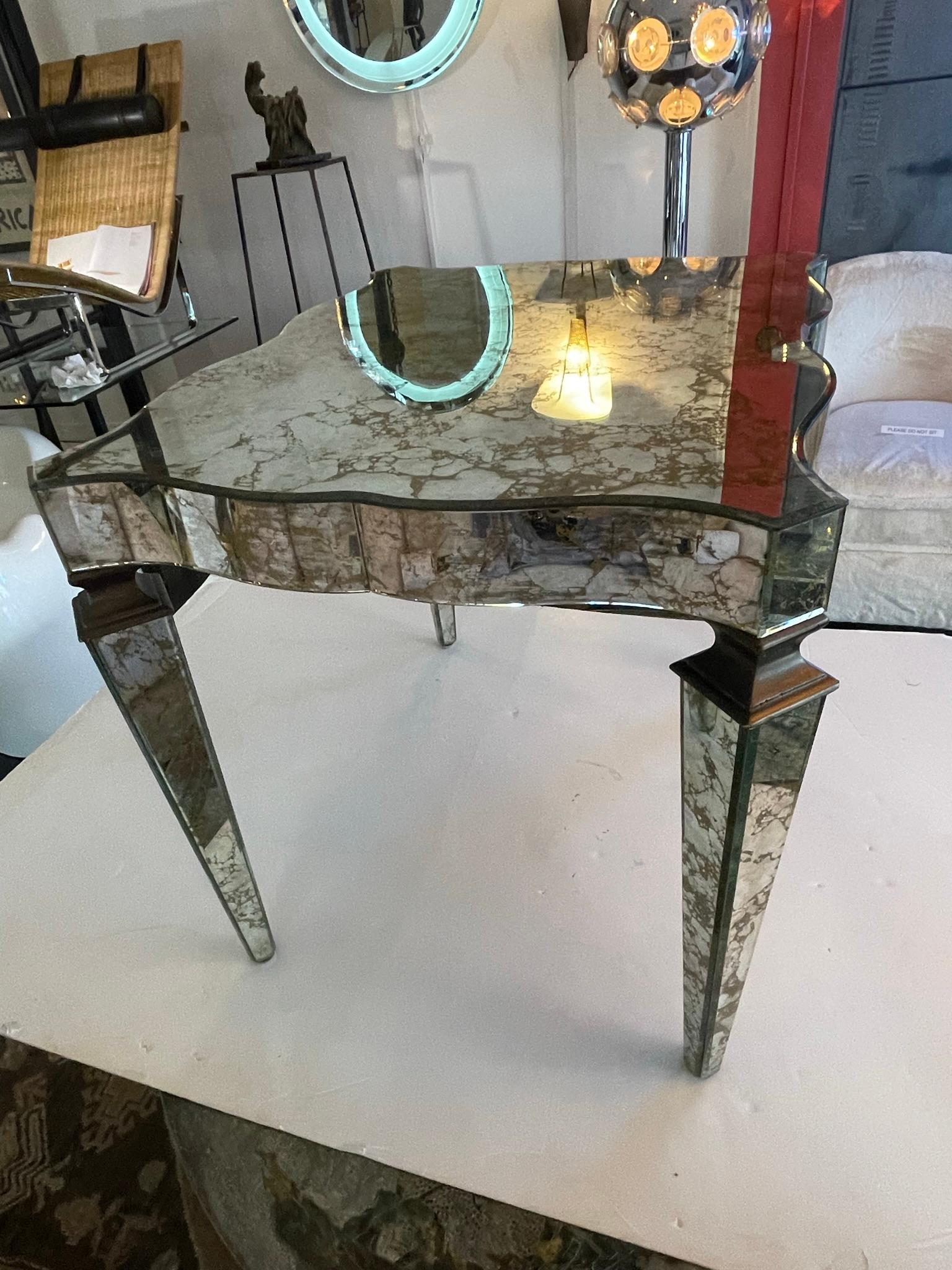 Mid-Century Modern Venetian Side Table For Sale