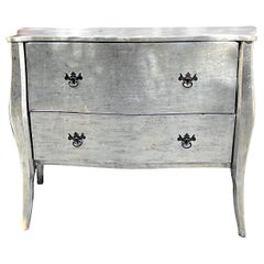 Antique Venetian Silver Leaf Chest of Drawers