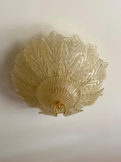 Venetian six-light Murano Glass Ceiling Lamp attributed to Barovier & Toso 1980s