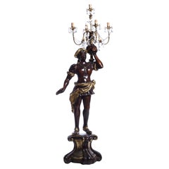 Antique VENETIAN SLAVE "CANDELABRA" French 19th century