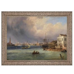 Venetian Storm, after Baroque Revival Oil Painting by Carlo Grubas