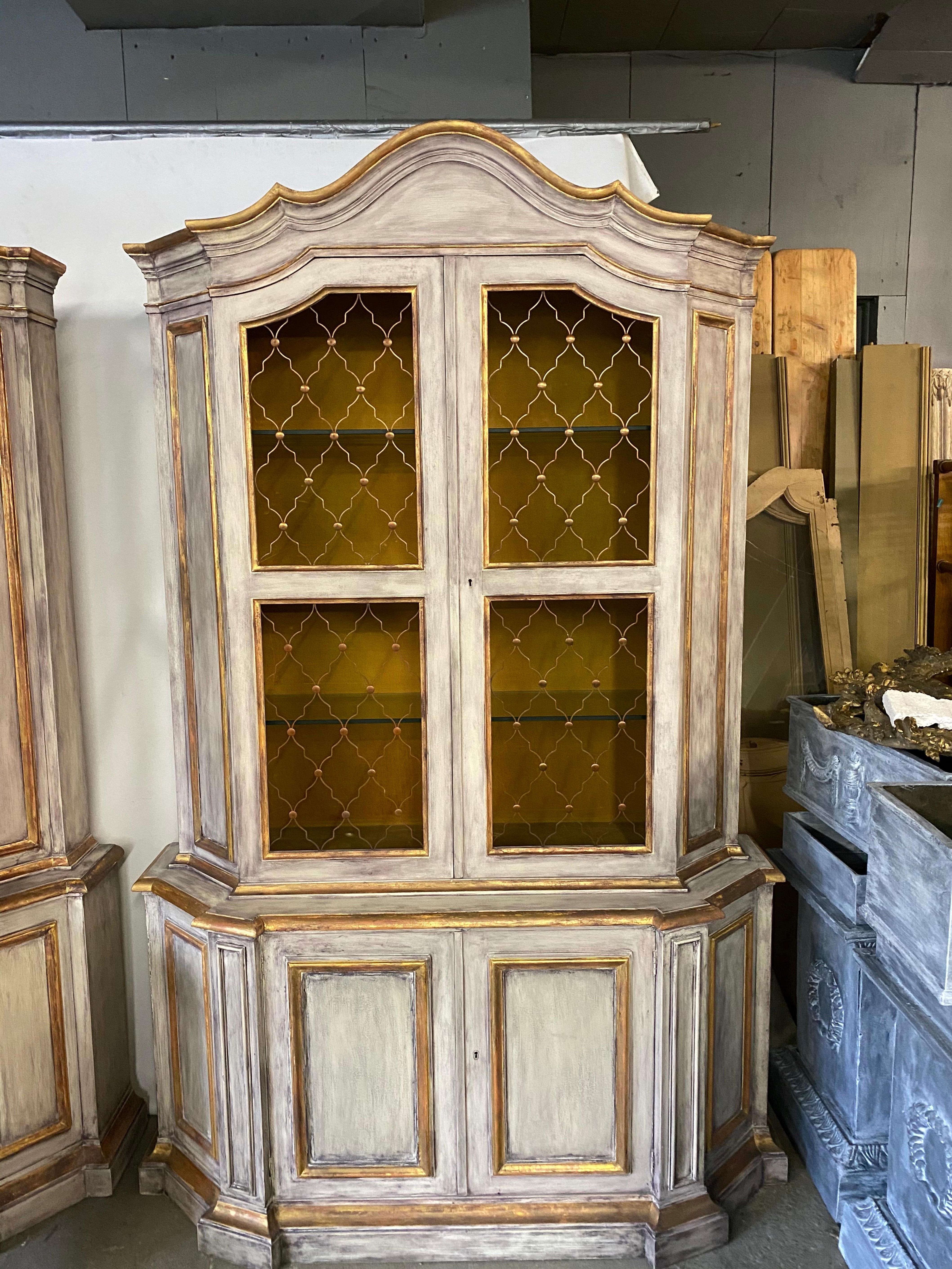 Wood Venetian Style Baroque Revival Style Cabinets, Sold Singly For Sale