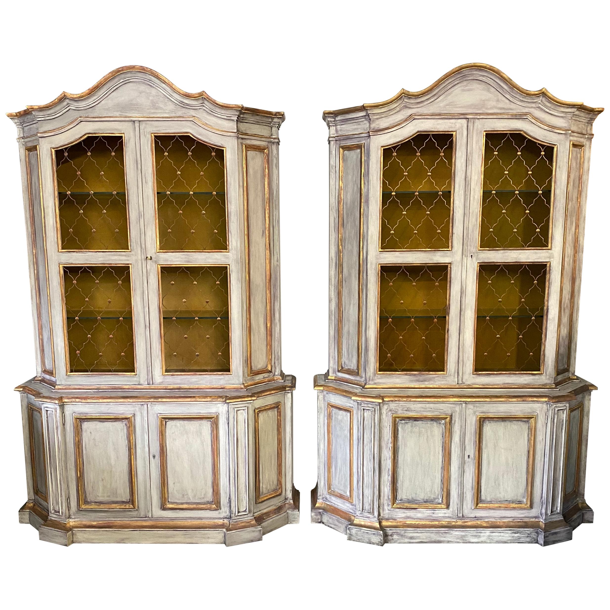 Venetian Style Baroque Revival Style Cabinets, Sold Singly