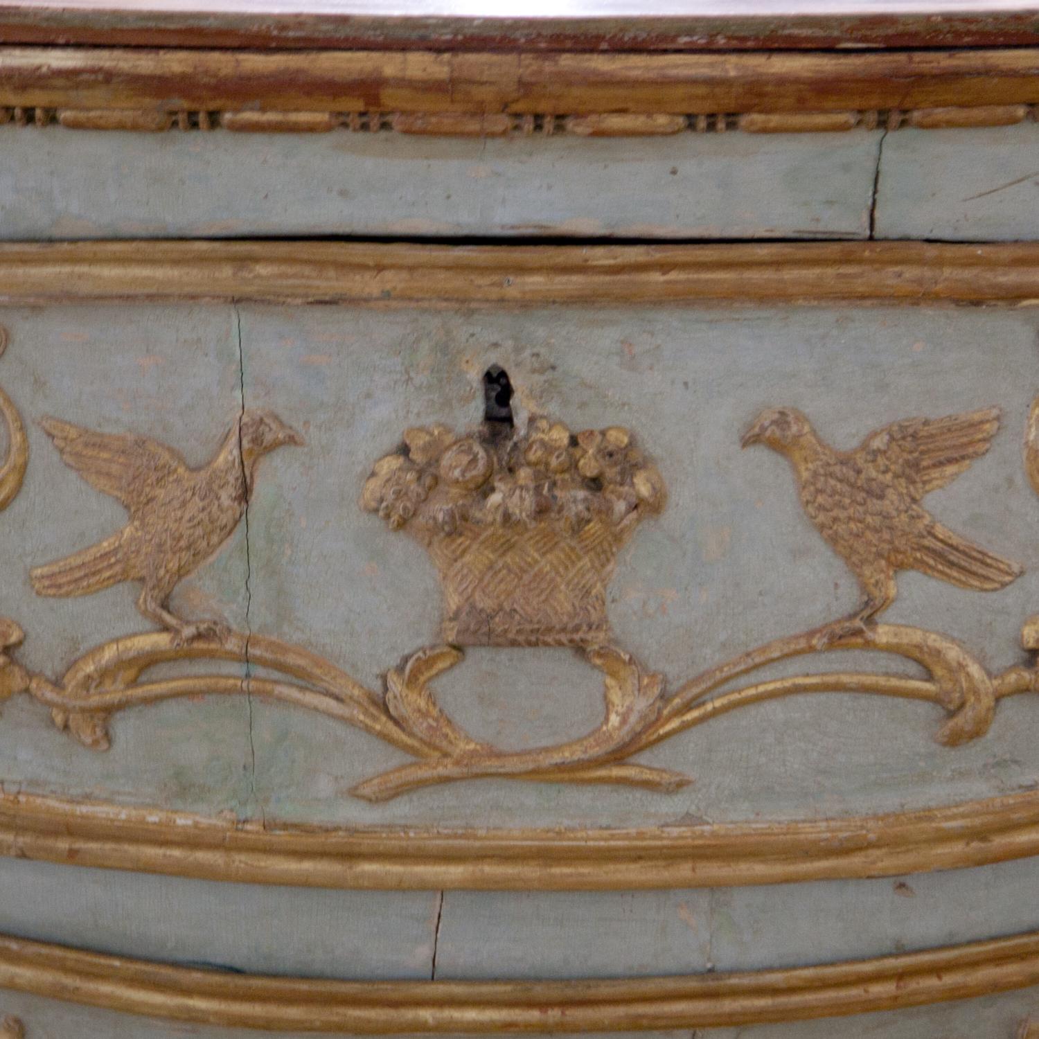Kommode im venezianischen Stil, wahrscheinlich Süddeutschland, 18. Jahrhundert (Holz) im Angebot