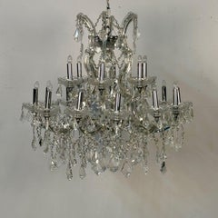 Venetian Style Crystal Chandelier, 19 Light