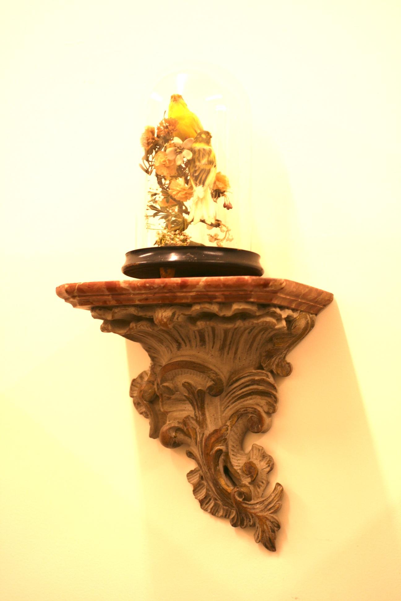 Venetian Style Faux Marble Plaster Bracket In Excellent Condition In Riverdale, NY