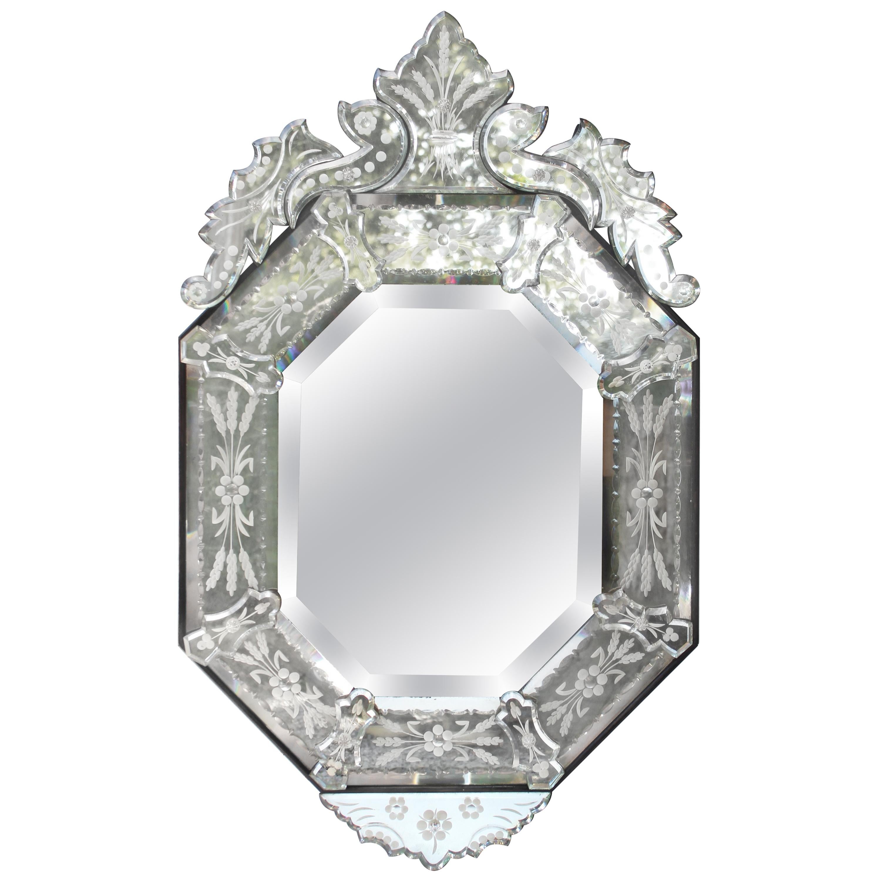 Venetian Style Glass Mirror
