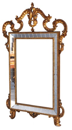 Venetian Style Mirror Gilded Wood Decor Rococo