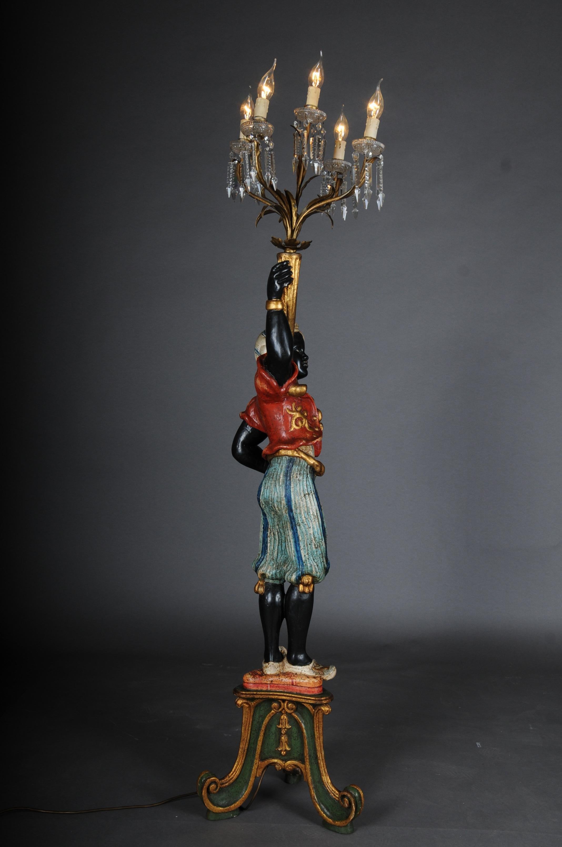 Venetian-Style Moroccan Chandelier with an Oriental Woman For Sale 7