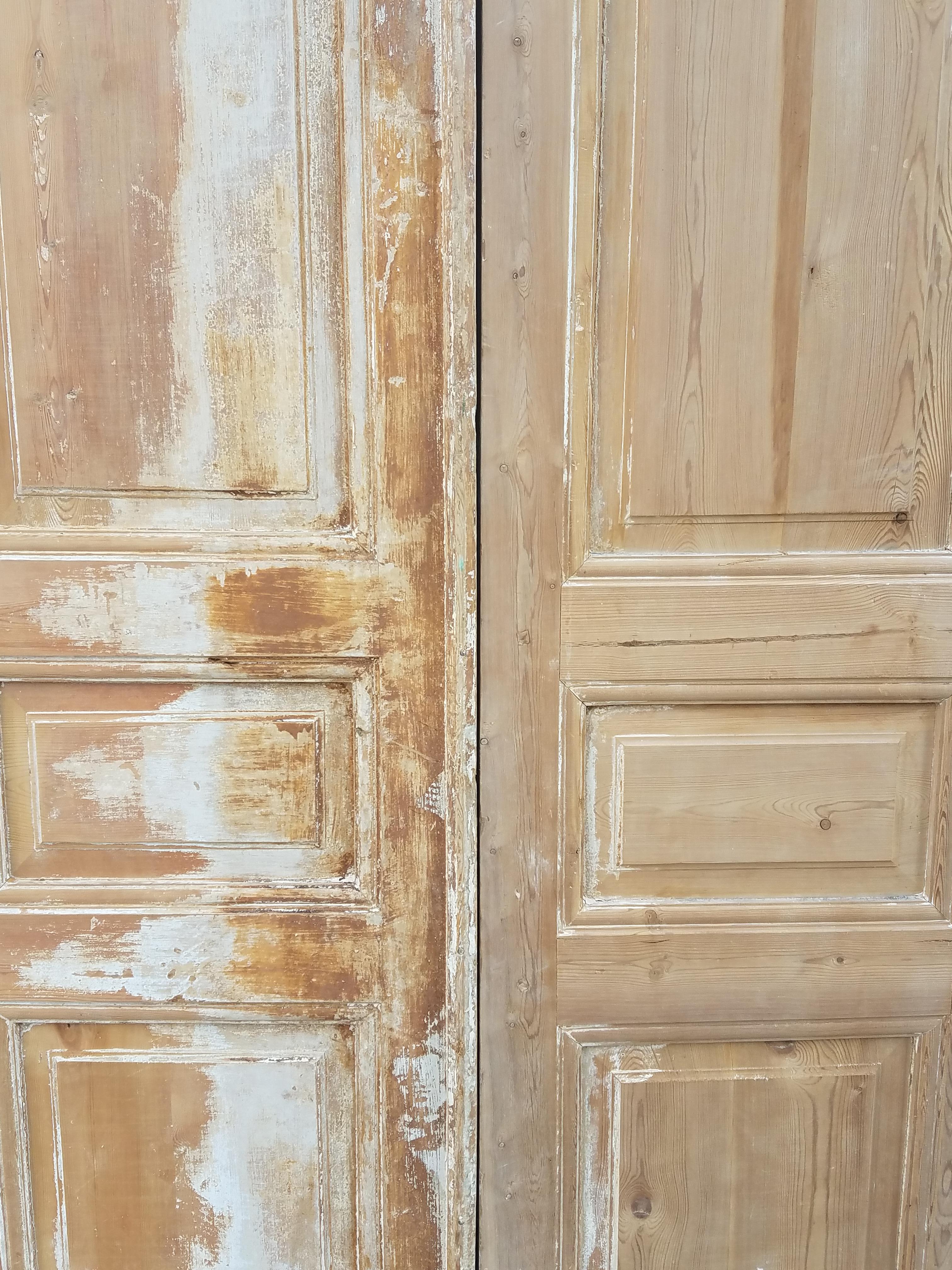 double panel wooden doors