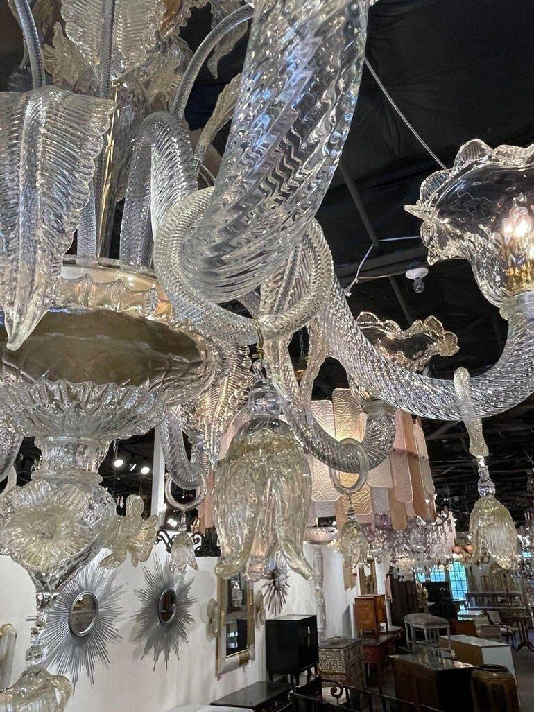 Italiano Lampadari in vetro di Murano in stile veneziano in vendita