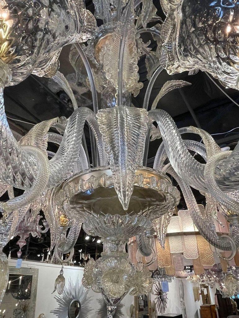 Lampadari in vetro di Murano in stile veneziano In condizioni buone in vendita a Dallas, TX