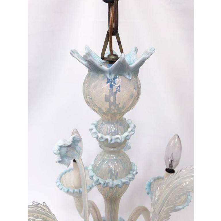Venetian Style Murano Handblown Art Glass Chandelier 2