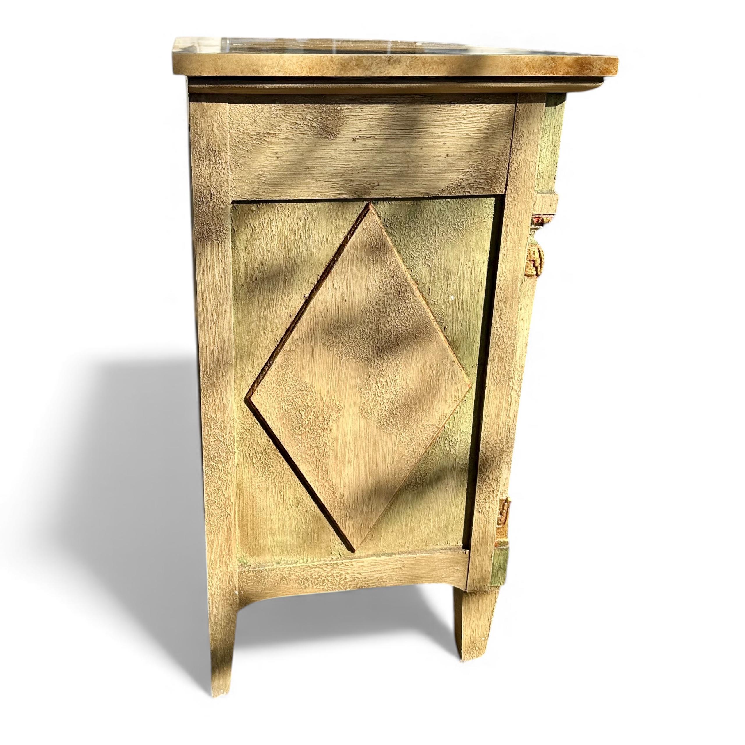 Venetian Style Painted Palm Beach Regency John Widdicomb Chest of Drawers in vendita 2