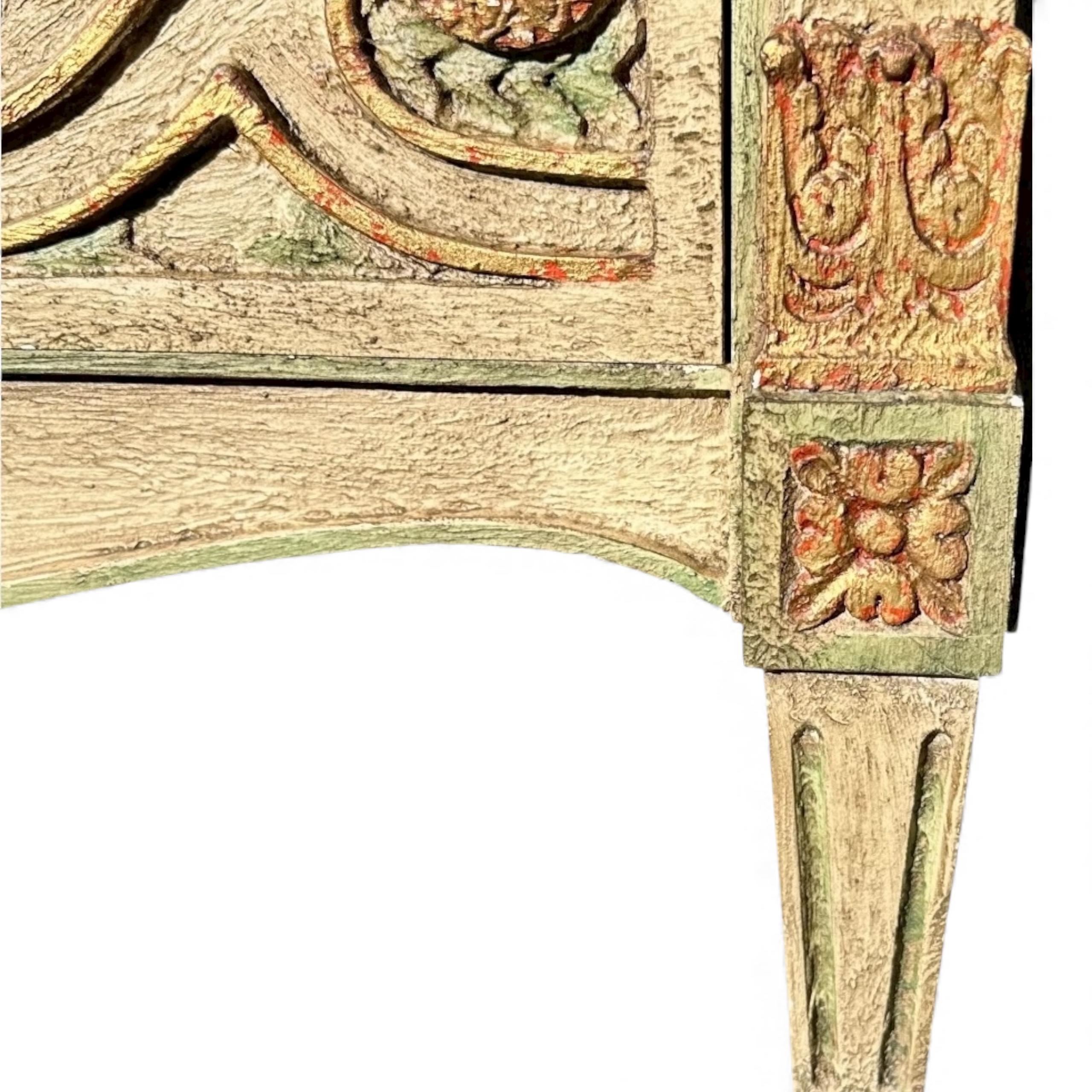 Venetian Style Painted Palm Beach Regency John Widdicomb Chest of Drawers in vendita 4