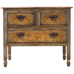 Venetian Style Painted Three-Drawer Commode or Chest