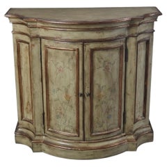 Venetian Style Painted Two Door Sideboard Cabinet