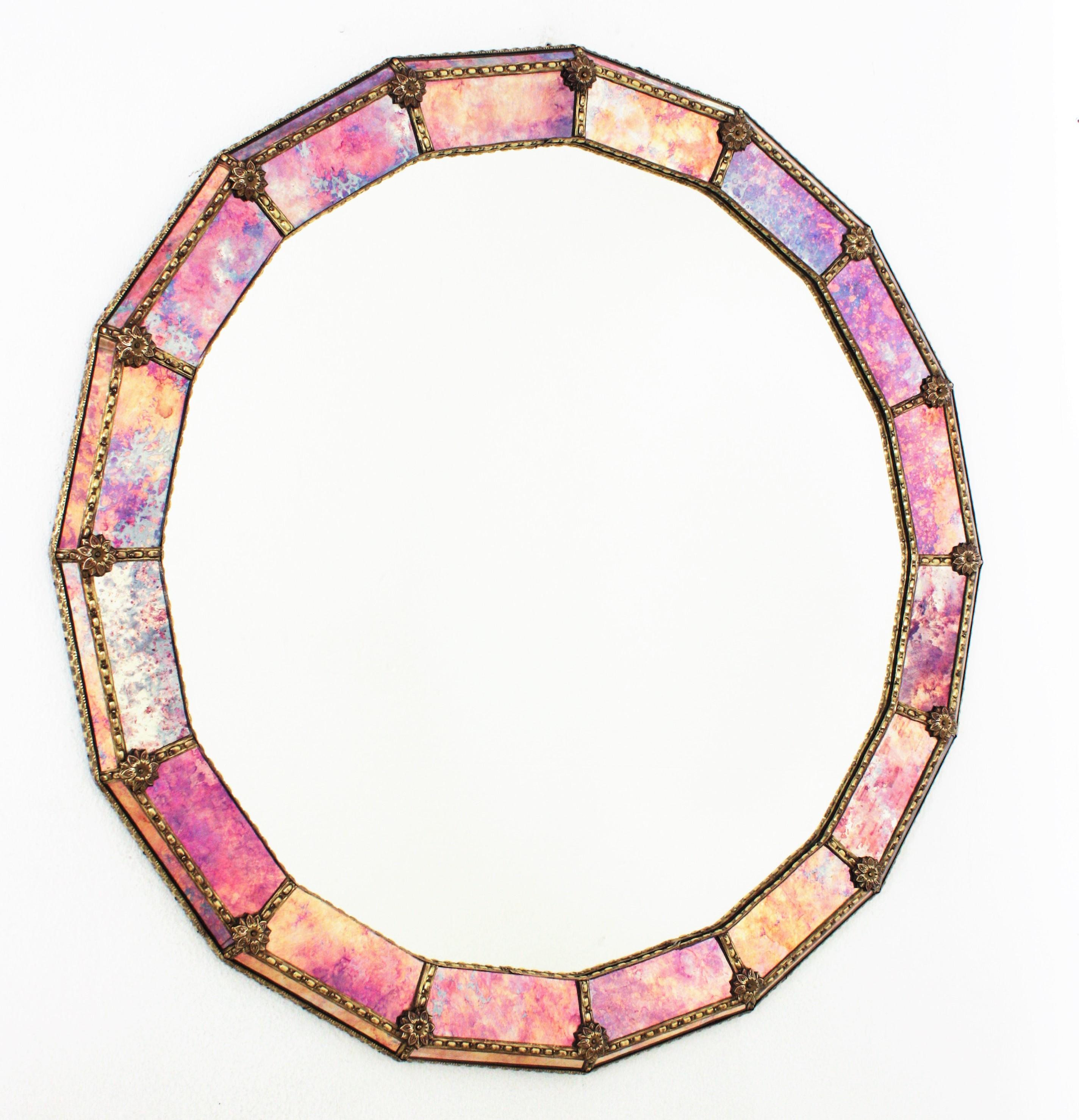 venetian mirror round