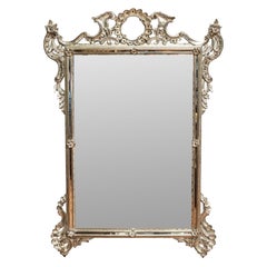 Venetian Style Silvered Wood Mirror Venetian Style Silvered Wood Mirror