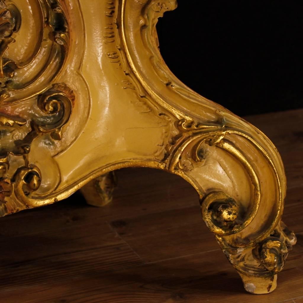 Venetian Table in Lacquered and Gilded Wood from 20th Century  4