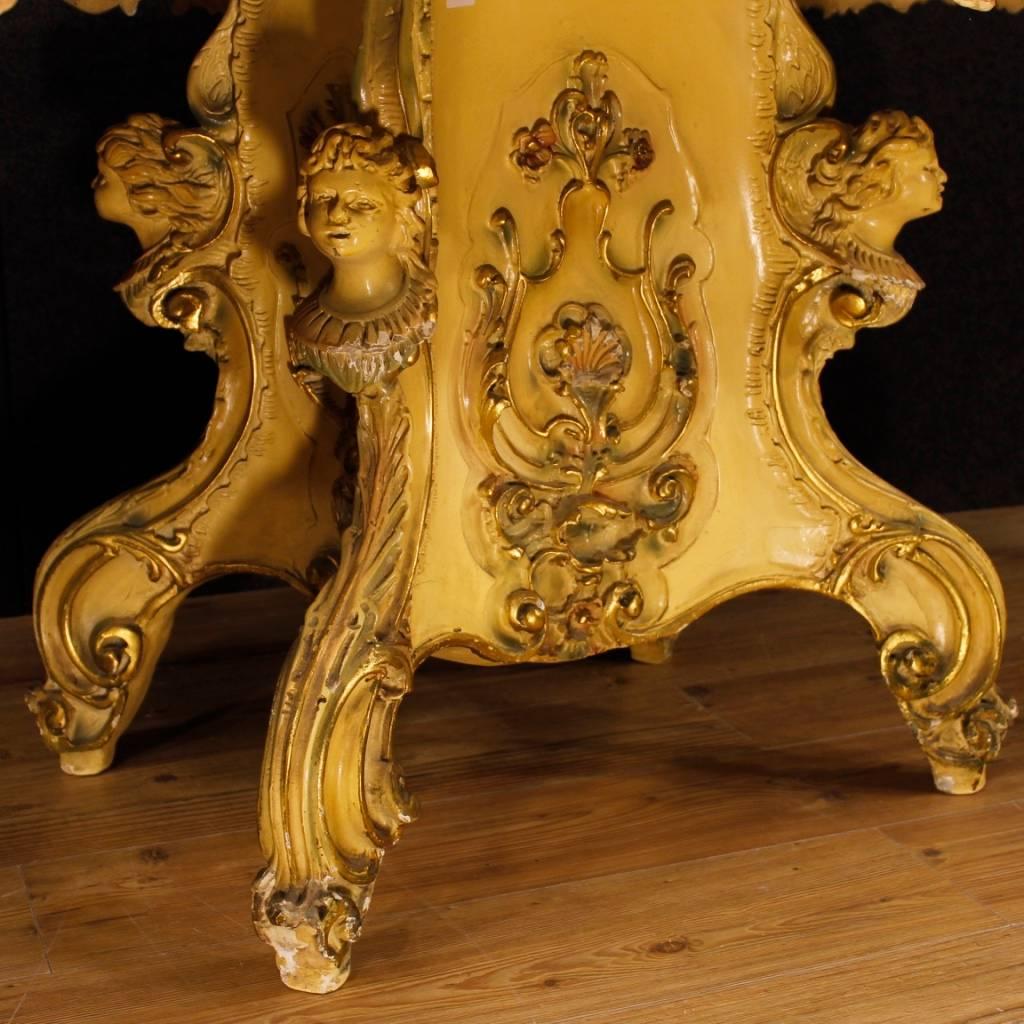 Venetian Table in Lacquered and Gilded Wood from 20th Century  5