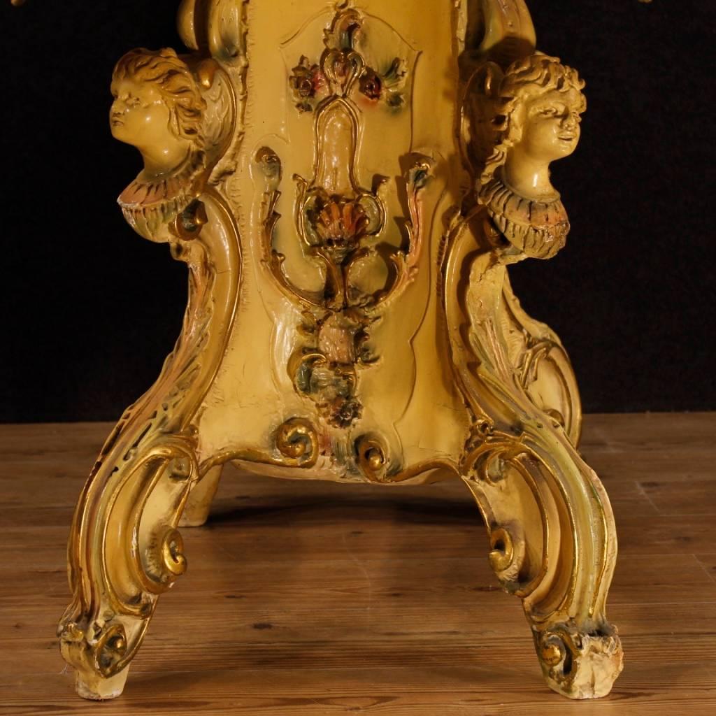 Venetian Table in Lacquered and Gilded Wood from 20th Century  2
