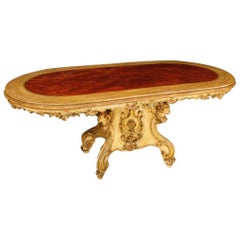 Venetian Table in Lacquered and Gilded Wood from 20th Century 