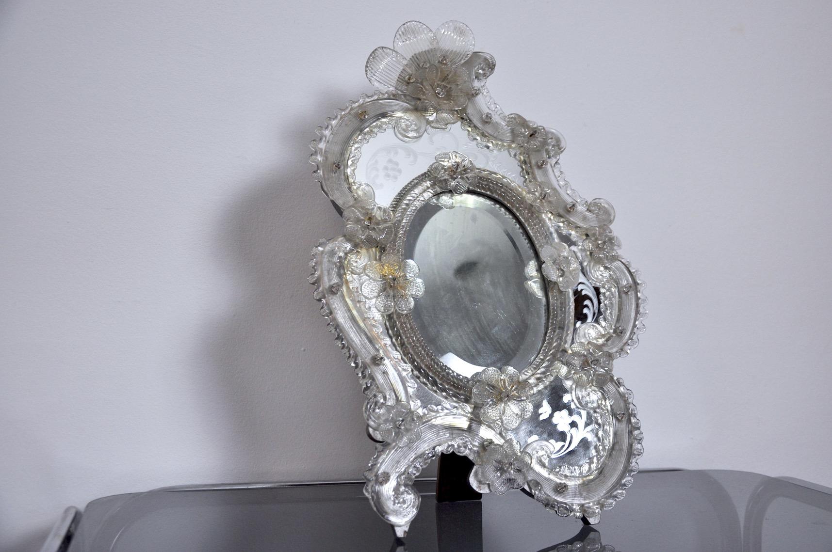Hollywood Regency Venetian Table Mirror, Early 20th Century For Sale