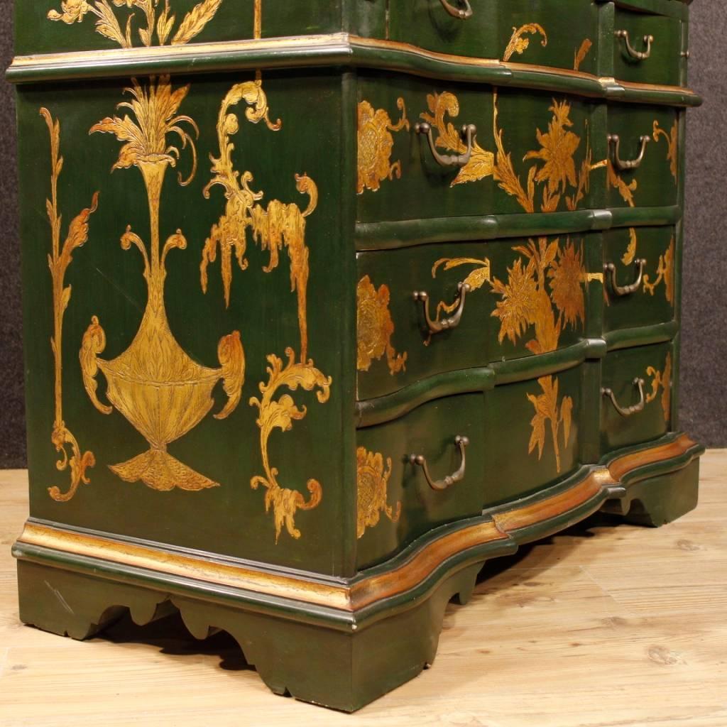 Venetian Trumeau in Lacquered and Gilt Wood from 20th Century 1