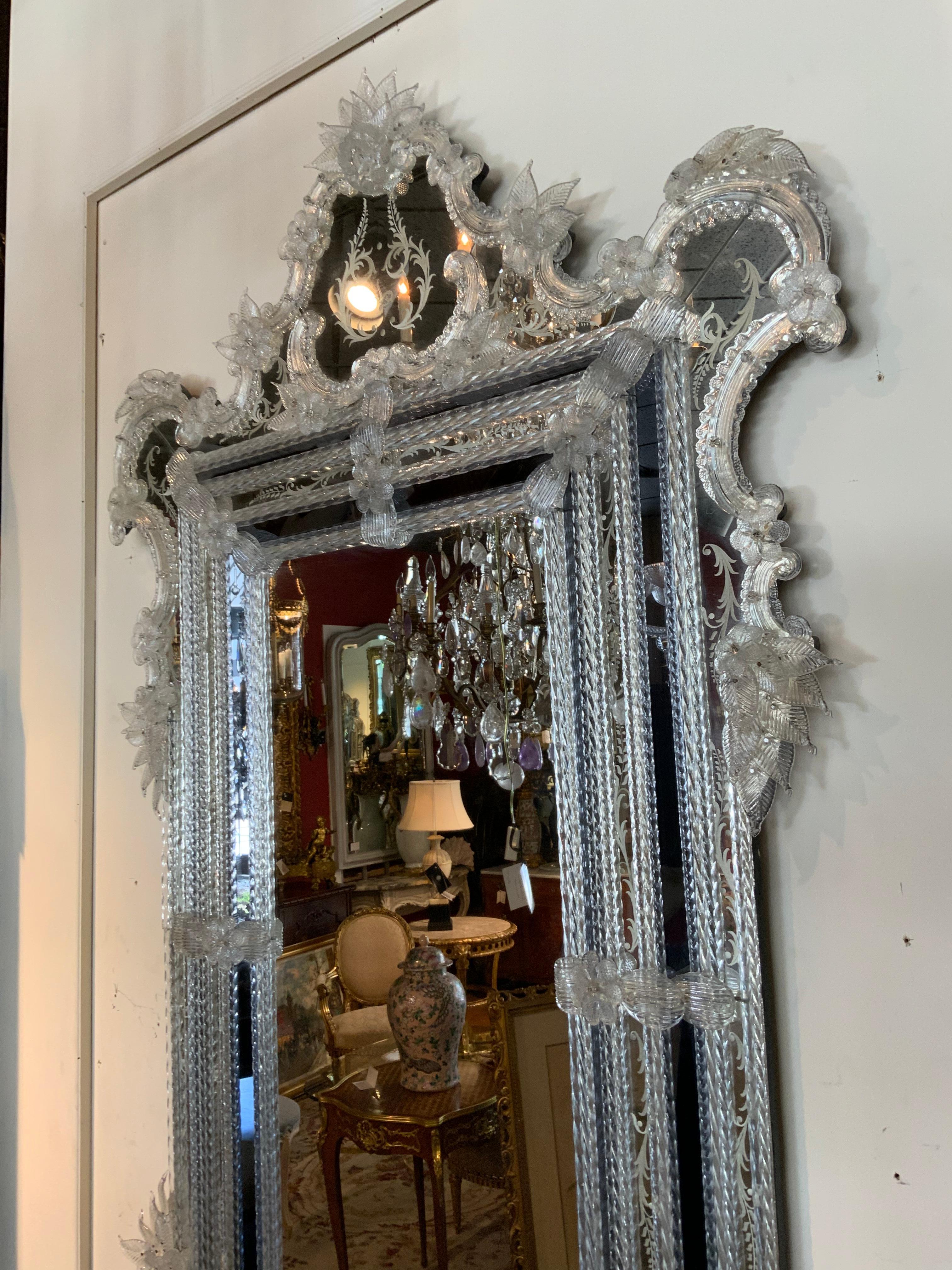 Contemporary Venetian Wall Mirror For Sale