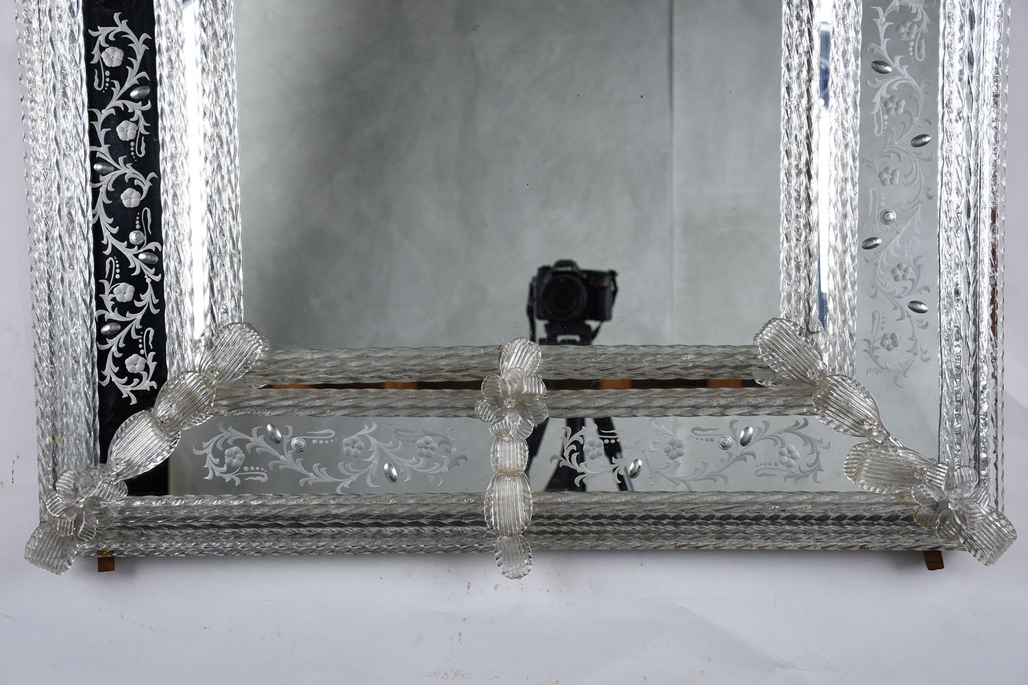 Blown Glass Venetian Wall Mirror