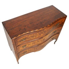 Commode en noyer vénitien et marqueterie provenant d'une villa historique de Vérone, vers 1830